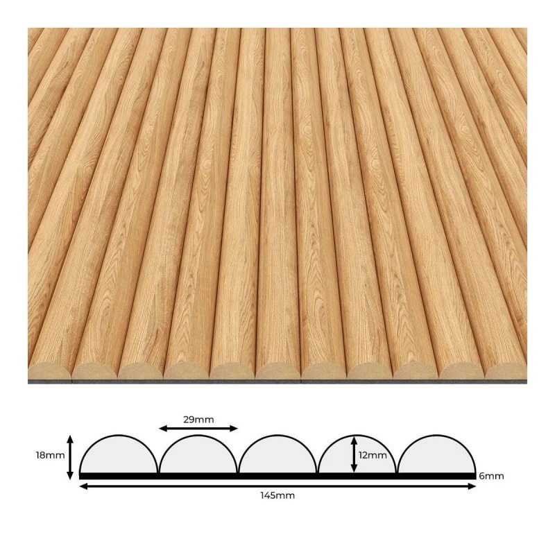 Flexible Double-Ear Profile Wall Panel MDF Kraft suppliers